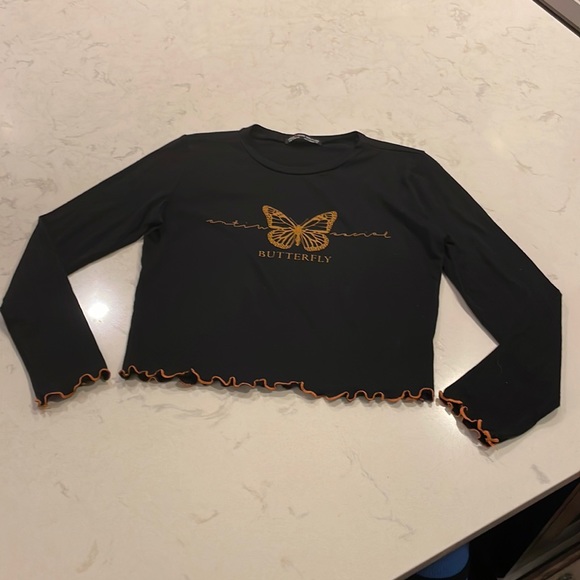 Papaya “Anti Social Butterfly” Long Sleeve Top - Picture 5 of 11